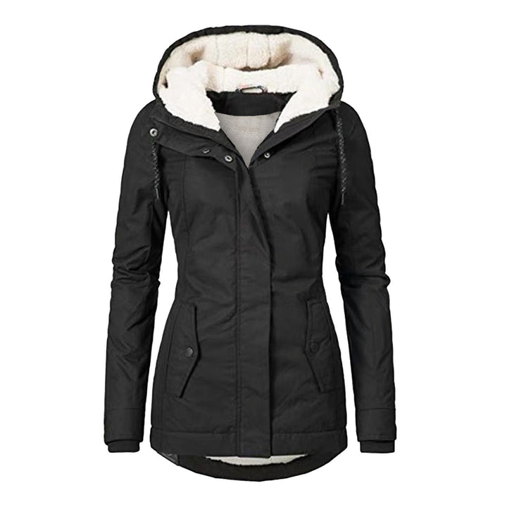 Frieda | Women's Fleece-Lined Waterproof Hooded Jacket with Zipper