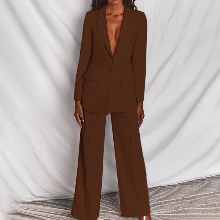 Women's Suit Tailored Blazer and Trousers Outfit for Professional Style 7