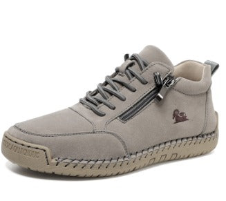 Women's Lace-Up Shoes with Side Zip