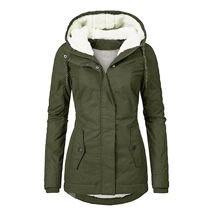 Frieda | Women's Fleece-Lined Waterproof Hooded Jacket with Zipper